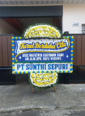 Papan Bunga Duka di Kalumata